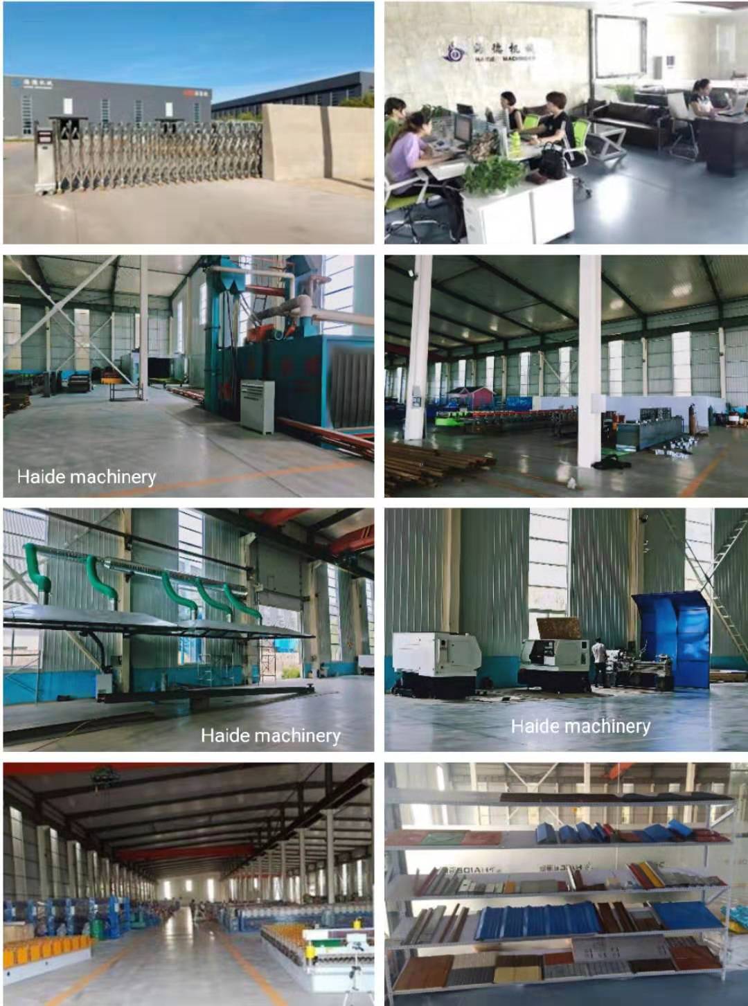 Factory price galvanized steel  trapezoidal coil roofing tile roll forming machine