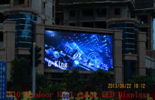 Builiding Advertising Outdoor Full Color Led Display P10mm