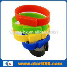 bracelet usb flash drive, rubber wristband usb flash drive, color wristband usb