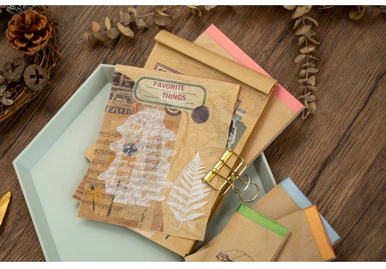 Onion-Skin Paper Notes Scrapbook