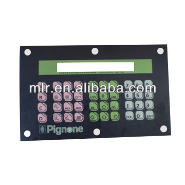 push button membrane switch panel sticker