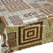 Popular In the World Golden/Silver Embossed with Printed Pattern Indoor Tablecloths
