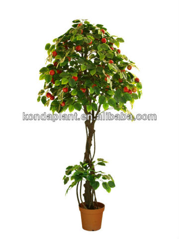 Artificial fruit trees and flowers. Good decoration for indoor/outdoor