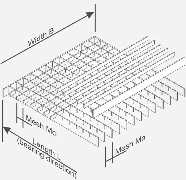 Galvanized Grille Carbon/Stainless Steel Machine Welded Press Locked Bar Grating Customized