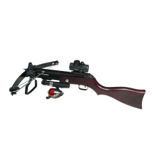 Solid wood handle crossbow for wilderness survival