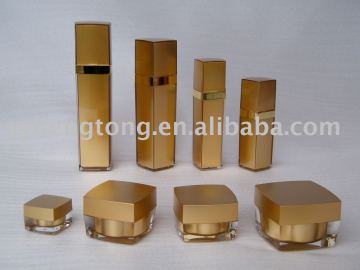 Square empty acrylic bottles cosmetic packaging