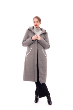 women's coat Women's extra long slanted pocket coat