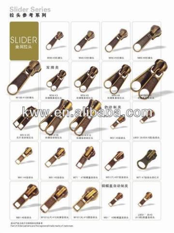 fashion replacement zipper pulls, heavy duty zipper, replacement zipper slider