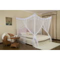 Double bed tassel canopy square mosquito net