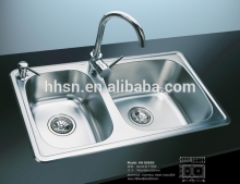 Double bowl 304 stainless steel kitchen sinks