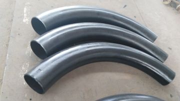 Black Painted Weld Steel LR Elbow Fittings