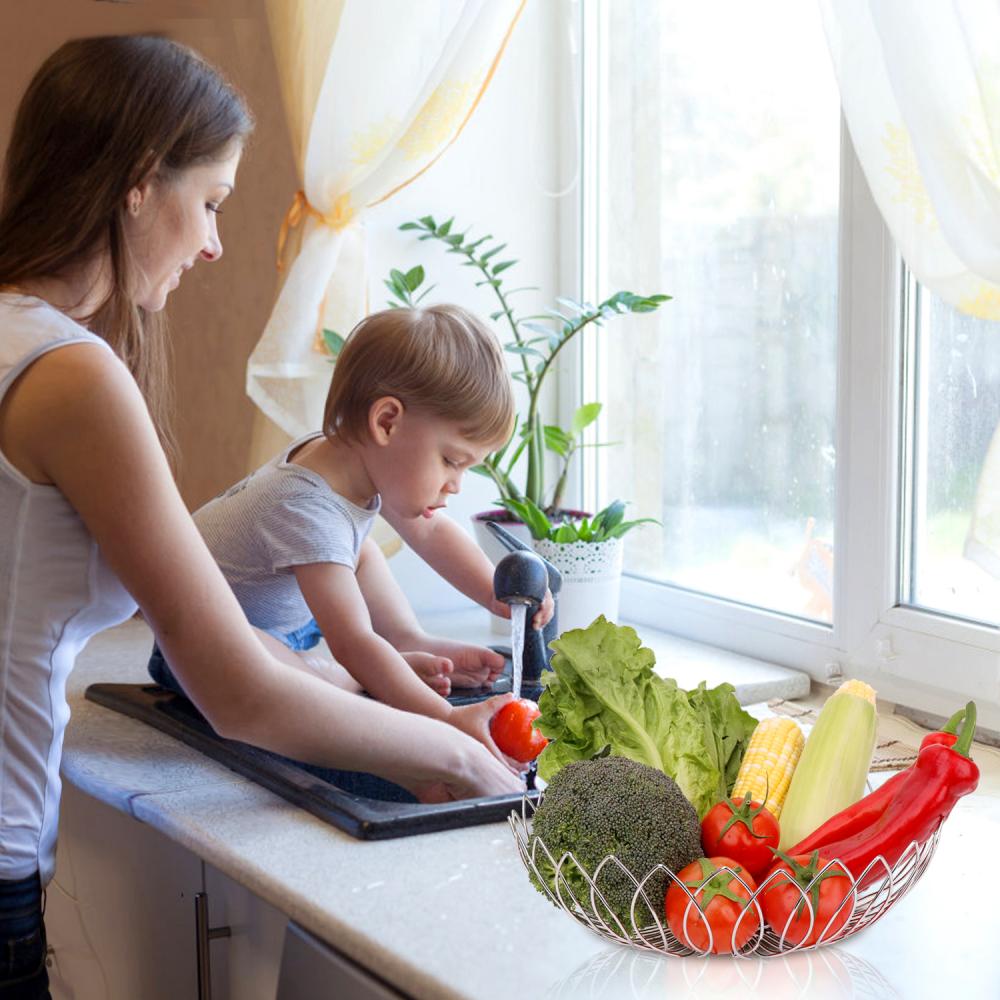 Stainless steel wire mesh vegetable basket