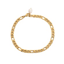 18K Gold and Stainless Steel Anklets for Women's Fashion