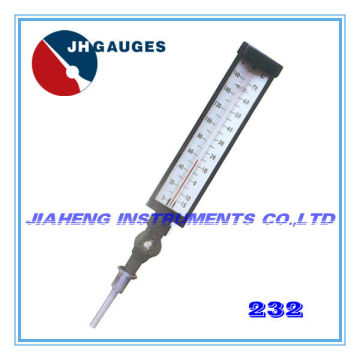 Industrial Adjustable Angle Glass Thermometer