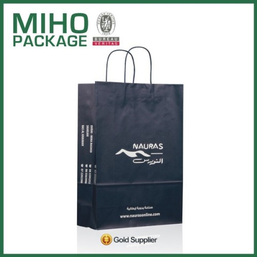 direct factory machine made customized printing kraft paper bags wholesale