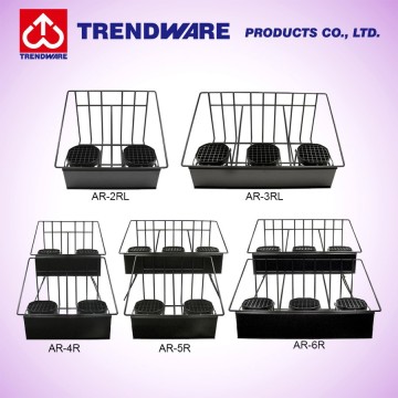 Steel Wire Air Pot Display Rack with Drip Trays