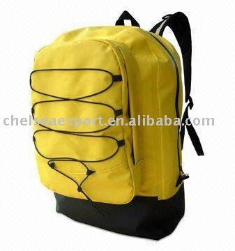 drawstring polyester school backpack