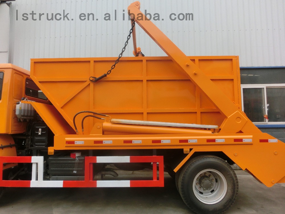 4x2 Howo Swing Crane Garbage Bucket Truck