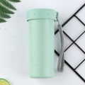 뜨거운 판매 400ml BPA 무료 물병 제조업체 맞춤형 광고 플라스틱 컵 싱글 레이어 밀 향기차 워터 컵