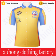 High quality sublimated transfer printing dry fit custom polo shirt