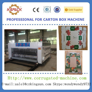 corrugated carton box maing machine/fruit corrugated carton box machine