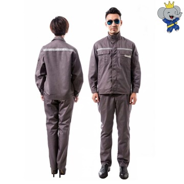 Grey Polyester Cotton Yarn Card Workwear