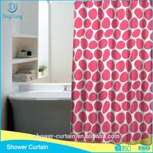 pink stones printed in patten shower curtains
