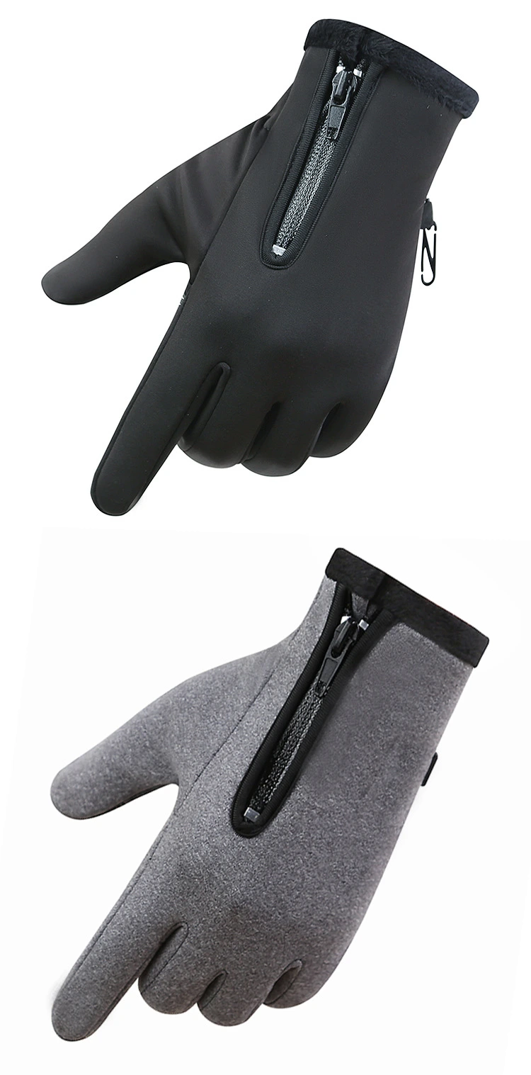 Wholesale Unisex Warm Windproof Waterproof Touch Screen Non-Slip Thick Full Finger Sports Gloves