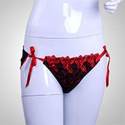 New Arrival Beautiful Young Women Red Embroidery Undergarment For Women