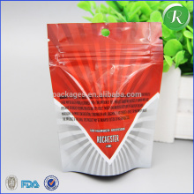 Custom printed aluminum foil laminated mylar ziplock poly bags