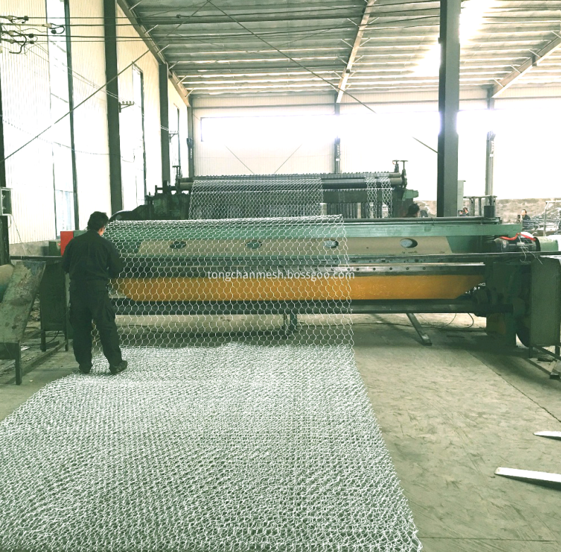 Gabungan Hexagonal Wire Mesh Gabion Basket