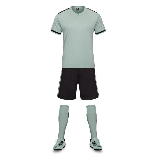 Mint Green color soccer jersey with botton