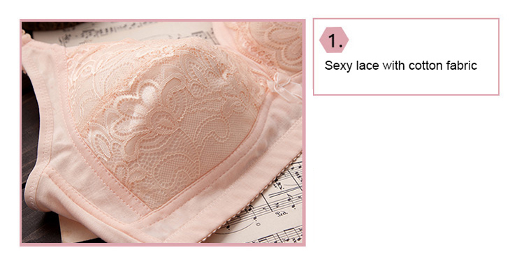 Wireless lace bra-product detail