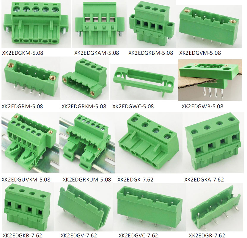 3.81mm pitch PCB fixed pluggable terminal block