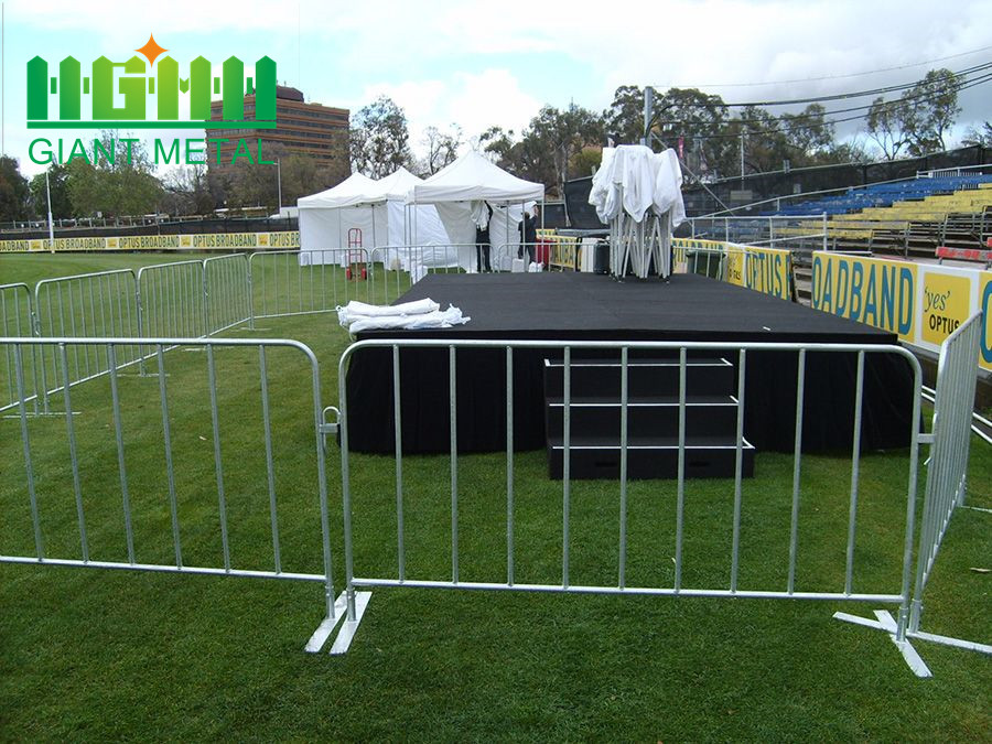 Galvanized Steel Temporary Crowd Control Barrier Fence