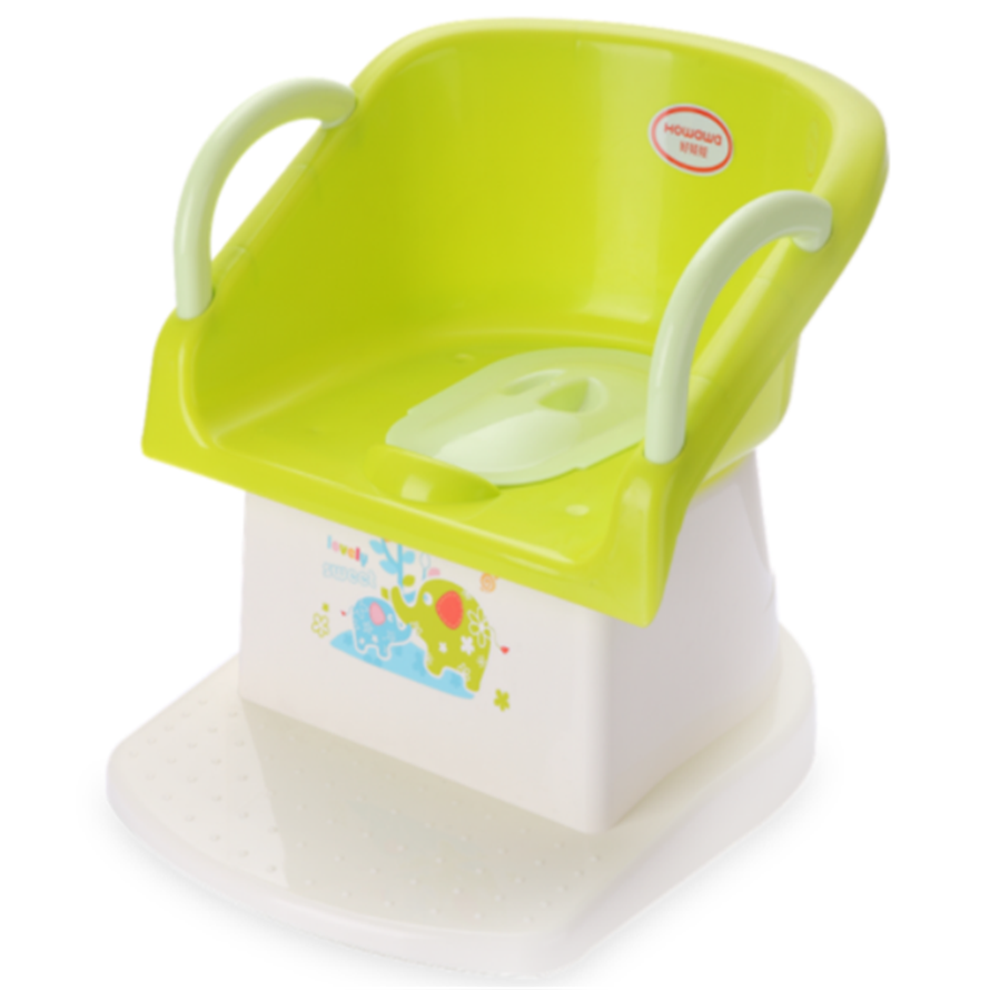 Scaun de toaletă din scaun Potty din plastic pentru copii cu cotieră