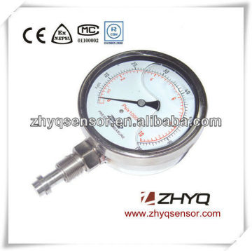 PT124Y-285 Pressure Gauge for food process machinery