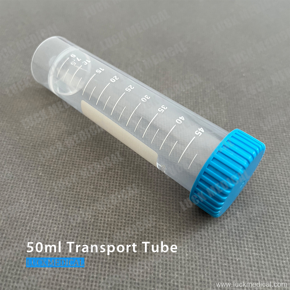 Transport Plastic Tube 50ml Lab Use FDA