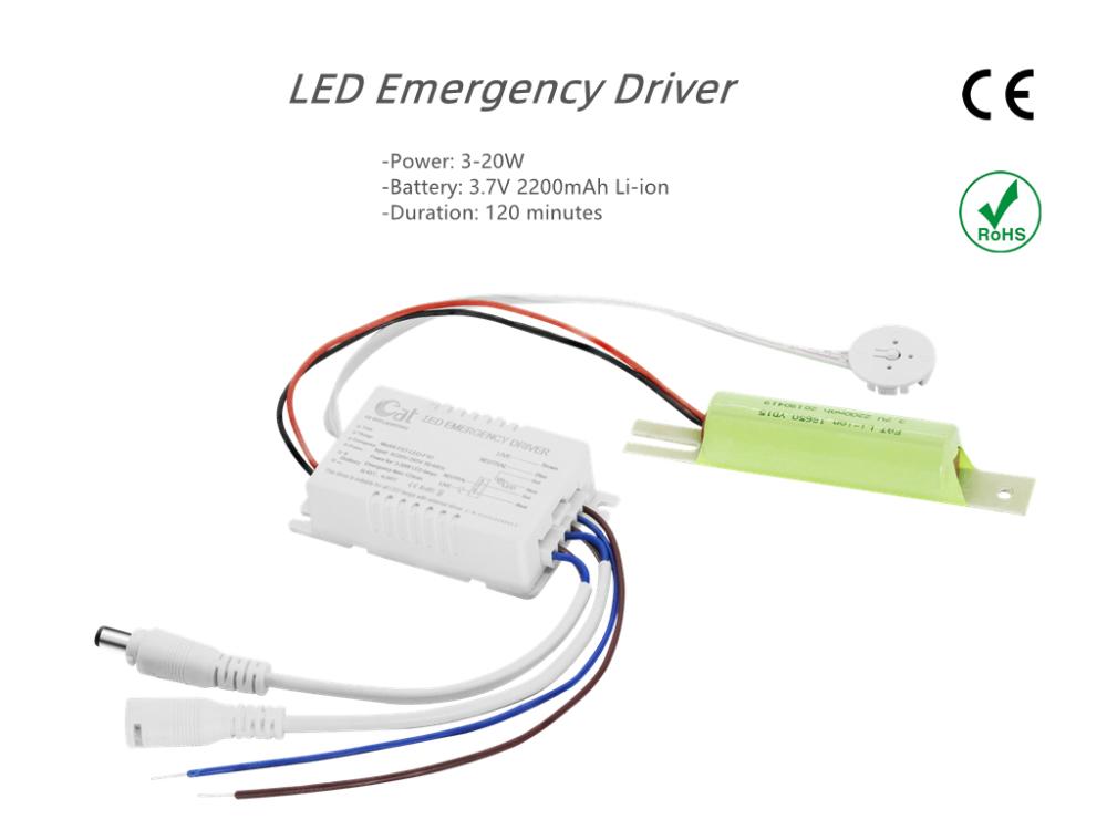 Kit d'urgence LED de fonction de protection automatique