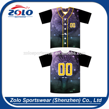 Custom Sublimation Adult 6-Button Throwback Baseball Jerseys with Sewn-On Braid