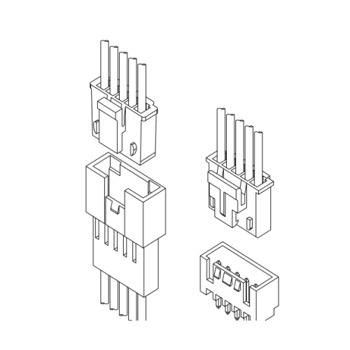 2,50mm Pitch Wire till Board Connectors