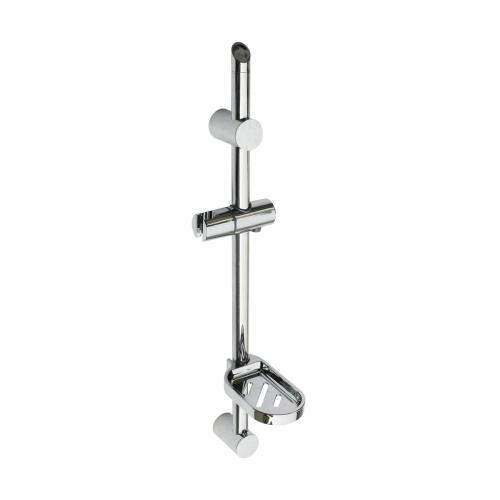 2 Functions Sliding Bar Shower with Soap Holder