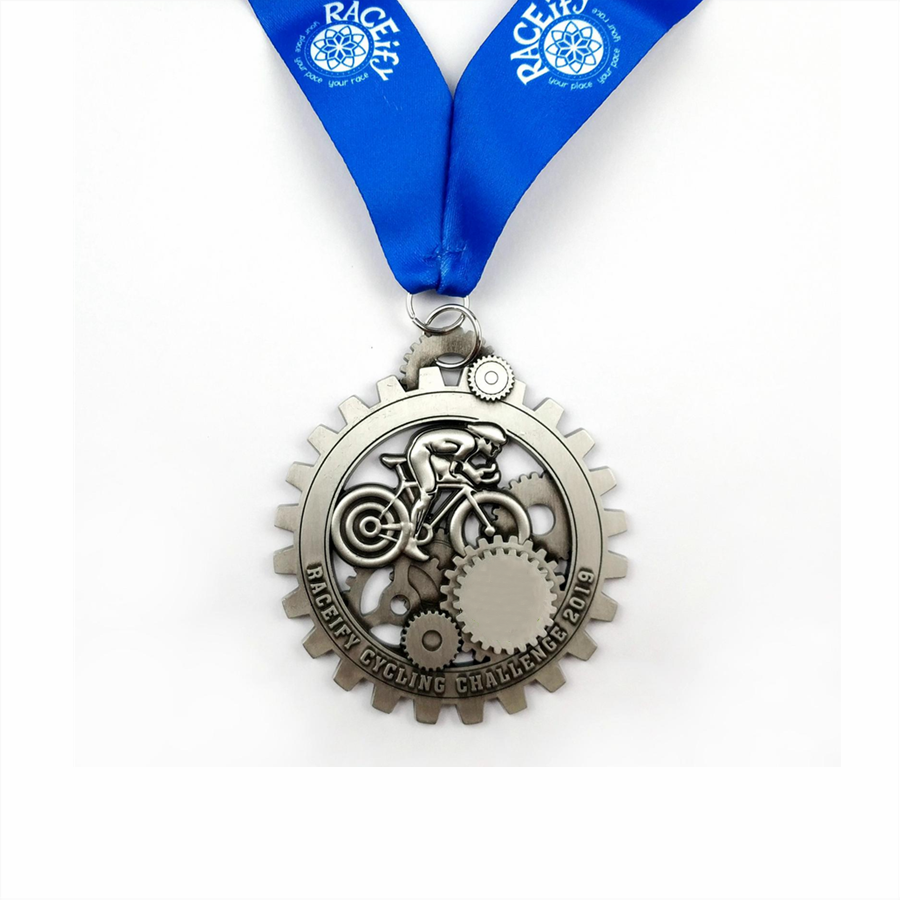 Cycling Challenge Custom Run Swim Medal Cycle