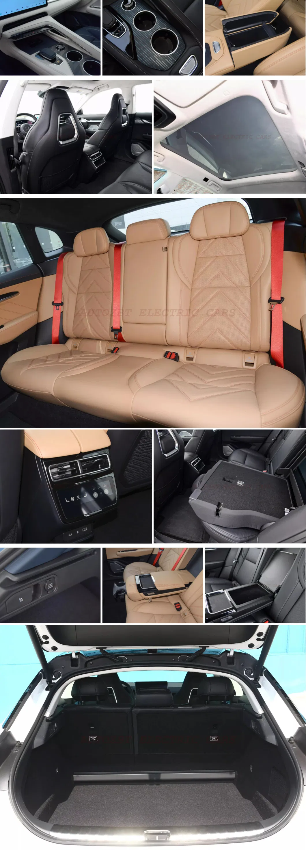 Nedc 526km 606km 712km Long Range Electric Brushless Motor Auto Car Zeekr 001 Intelligent Compact SUV with English Menu