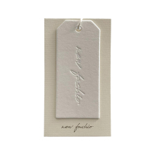 Art paper clothing label customization