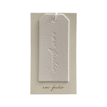 Art paper clothing label customization