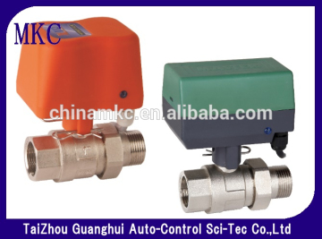 Electric motorized brass zone valve