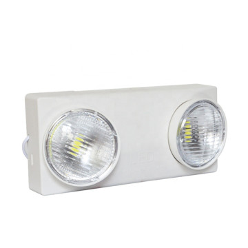 2 Head LED Emergency Fixture with Battery