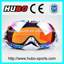 2014 colorful ski goggles, anti fog snow goggles, custom printed ski goggles
