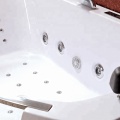Massage Bath Spa Jetted Clear Glass Bathtubs with Led Light